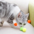 50/100/200 pcs Cute Funny Cat Toys Stretch Plush Ball Cat Toy Ball Creative Colorful Interactive Cat Pom Pom Cat Chew Toy