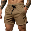 Men's new breathable mesh quick-drying sports shorts with a drawstring waistband, suitable for casual and fashionable sports wea