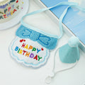 Pet Birthday Hat Scarf Set Adjustable Cat Dog Birthday Supplies Mini Pet Saliva Towel Suitable for Cat and Dog Party Decoration