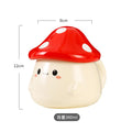Mushroom Ceramic Mug with Lid Creative Couple's Cup Latte Mug Milk Cup Oat Cup Breakfast Cups Home Drinking Cups Tea Cups