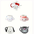 For Sanrio My Melody Mugs Cartoon Cute Creative Relief Ceramic Cup Home Milk Coffee Water Cup for Kids Girls Adult Holiday Gift