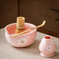 1/2Pcs Ceramic Matcha Bowl,Sakura Japanese Style Matcha Bowl Artistic Ceramic Tea Ceremony Bowl Salad Bowl For Matcha