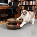 Magic Organ Cat Scratcher Round Corrugated Scratch Board Grinding Claw Toy Scratching Post for Cats Kitten Accessories With Ball