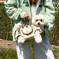 Cat bag dog bag outdoor portable breathable pet traction backpack hand carry diagonal span out lightweight travel strap artifact