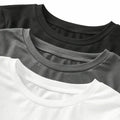Women's solid-color long-sleeved T-shirt - Polyester knitted fabric, round neck, regular fit, fall-winter style
