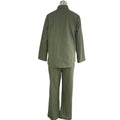 Two-piece Set Women Summer Suit Plus Size Cotton Linen Single-breasted Shirt Trousers Casual Top Wide Leg Pants Loose Outfits