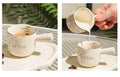 3oz/90ml Espresso Coffee Ceramic Small Milk Cup Wth Scale Coffee Measuring Cup Extraction Cup With V-Shaped Mouth Pitcher