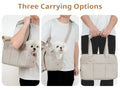 Portable Mesh Pet Carrier Shoulder Bag for Cats Small Dogs, Lightweight Soft-Sided Outdoor Travel Bag