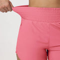 Women High Waisted Athletic Shorts Running Shorts with Zipper Pockets Elastic Workout Shorts for Yoga Breathable Sports Shorts