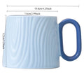 350ml ins style mug female creative water cup home ceramic cup couple breakfast cup coffee cup milk cup high value office
