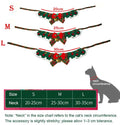 Cute Cat Bow Collar Wool Crocheted Christmas Cats Bowtie Collar Bow Tie Pet Bib for Indoor Cats Kitten and Small Dogs Puppies