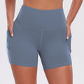 1PCS Women Shorts with Pockets Tummy Control Butt Lifting Cycling Tights Stretchy Slim Sports Shorts Summer Casual Wear