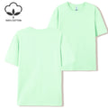 20 Colors Solid Color Summer Soft 100% Cotton Womens T-Shirts Y2K Loose Clothes Fashion Tee Tops Street Multicolor Short Sleeve