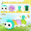 Montessori Electric Sensory Crawling Caterpillar Toys Christmas Gift for Toddler with Music and Light 1-3 Years Tummy Time Toy