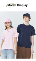 20 Colors Solid Color Summer Soft 100% Cotton Womens T-Shirts Y2K Loose Clothes Fashion Tee Tops Street Multicolor Short Sleeve