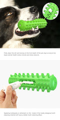 Hot Selling Squeaky Dog Toy Molar Stick Teeth Cleaning Serrated Dog Toothbrush Food Leaking Pet Supplies