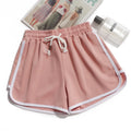 1pcs Summer Women Casual Solid Shorts Girl Gym Workout Shorts Pants Ladies Mid Waisted Yoga Short Student  Loose Shorts S-3XL