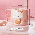 Hello Kitty Ceramic Mugs Sanrio Cinnamoroll My Melody Ceramic Coffee Cup Cartoon Breakfast Milk Water Cup Couple Drinkware Gift