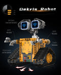 Digital display 5-in-1 transformable robot model assembly, remote control robot building blocks toy, children's toy gift
