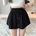 1pcs Summer Womens Casual Solid Shorts Girls Gym Workout Short Pants Ladies High Waisted Yoga Running Short Student Loose Shorts
