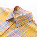 Fresh Flannel Plaid Shirt Women 2026 New Female Blouses and Tops Cotton Loose Long Sleeve Casual Shirts Fine Women's Clothes