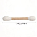 Large Size Cat Grinding Biting Stick Bite Resistant Durable Giant Cotton Swabs Cat Toys Cotton Swab Shaped Kitten Chew Sticks