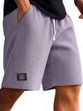 Men's Jacquard Casual Shorts Summer Harajuku Solid Sweatpants Fashion Men Short Pants Retro Men Clothes Roupas Streetwear New