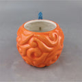 Flame Fruit Ceramic Mug Burning Fruit Design Coffee Cup Creative Anime Style Drinkware for Home Office Daily Use