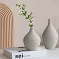 Simple Ceramic Vase Decoration for Home Nordic Luxury Narrow Mouth Flower Pot Living Room Interior Office Desktop Decor Gift
