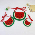 Pet Saliva Towel  Dog Cat Collar Bib Puppy Cartoon Watermelon Scarf Pet Dress Up Accessories