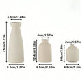 3pcs Bohemian Ceramic Vase Set, Modern Bohemian Farmhouse Home Decoration Vase, Living Room, Bookshelf, Dining Table Decoration