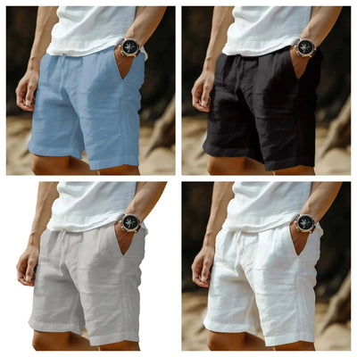 2025 Men's Cotton Linen Shorts | Breathable Summer Beach & Streetwear