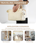 Portable Mesh Pet Carrier Shoulder Bag for Cats Small Dogs, Lightweight Soft-Sided Outdoor Travel Bag