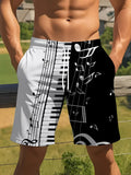 Summer Coconut Tree Pattern Swim Trunks for Men Fashion Beach Vacation 3D Printed Hawaiian Short Pants Loose Breathable Shorts