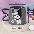 Hello Kitty Ceramic Mugs Sanrio Cinnamoroll My Melody Ceramic Coffee Cup Cartoon Breakfast Milk Water Cup Couple Drinkware Gift