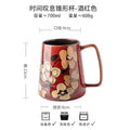 700ml Large Capacity Coffee Cup Office Water Drinkware Chinese Style Hand-painted Cups Ceramic Mug Fathers Day Gifts