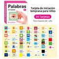 Different types of Spanish learning cards for children to improve their cognitive abilities  back to school