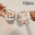 1pc 300ml/10oz Creative Shell Pattern Ceramic Coffee Mug, Hand-painted Ceramic Tea Cup Matcha Cup, Beautiful Pattern Couple Cup,