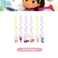 New Gabby Cat Birthday Party Decorations Gabbys Dollhouse Cup Plate Balloons Happy Banner Supplies for Kids Favors Girl Gifts