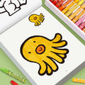 32 Pages, Fun Children's Coloring Book, Interactive Drawing Book, Graffiti Drawing Book Containing Colorful Patterns and Strokes