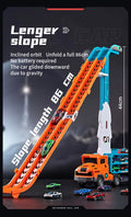 3D Rail Car - Over the Track, High Impact Flying Car - Transformed Inertial Car Puzzle Power Car Toy Set - Alloy Car Toy Set