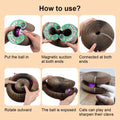 Interactive Tower Cat Toy Turntable Roller Balls Toys for Cats Kitten Teaser Puzzle Track Toy Pets Training Supplies Accessories