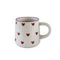 Heart-Shaped Ceramic Mug, Cute Little Heart Ceramic Mug, Coffee Cup, Drinking Cup, Suitable for Home Use, Afternoon Tea, Office Use, Latte Art in Coffee Shops, Souvenirs, Valentine's Day Gifts, Birthday Gifts