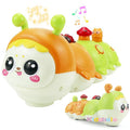 Montessori Electric Sensory Crawling Caterpillar Toys Christmas Gift for Toddler with Music and Light 1-3 Years Tummy Time Toy