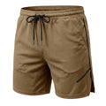 Men's new breathable mesh quick-drying sports shorts with a drawstring waistband, suitable for casual and fashionable sports wea