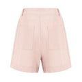 Cotton Linen Solid Shorts For Women Button High Waist Summer Loose Casual Pockets Shorts Female Pants Women Clothing