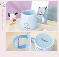 Hello Kitty Ceramic Mugs Sanrio Cinnamoroll My Melody Ceramic Coffee Cup Cartoon Breakfast Milk Water Cup Couple Drinkware Gift