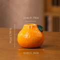 Orange Lemon Vase Fruit Shaped Desktop Decorations Ceramic Vase Flower Arrangement Hydroponic Plants Flower Pot Ornament Crafts