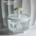 Electric Automatic Cat Water Fountain Transparent Flower Nozzle Cat Water Dispenser Mute Operation Water Filter
