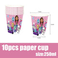 Gabby Dollhouse Birthday Party Supplies Plates Cups Tablecloth Napkins Gabby Cat Birthday Decoration Supply Kit Kids Party Favor